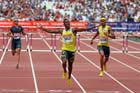 Michael Tinsley winning the 400 metres hurdles,  2013 IAAF Diamond League, Sainsbury's Anniversary Games, Queen Elizabeth Olympic Park, London.